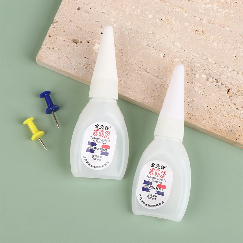 20mL/60mL Quick-drying Super Glue 502 Instant Strong Adhesive Toys Crafts Shoes Paper Plastic Fast Repairing Universal Adhesion