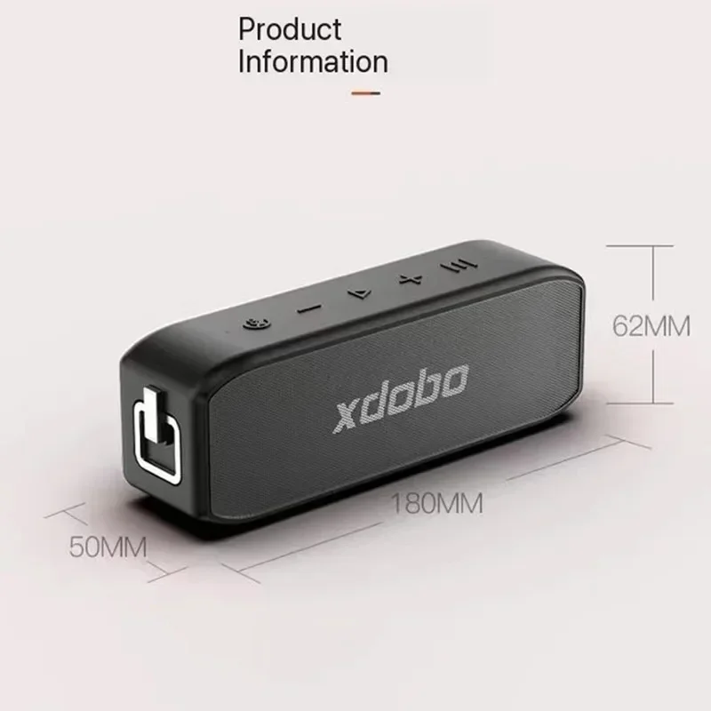 XDOBO Wing 2020 20W high-power audio Bluetooth speaker BT5.0 subwoofer Type-C USB DSP Sound TWS Soundbar subwoofer sound system