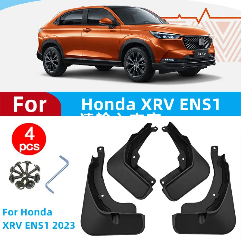 

4PCS Mud Flaps For Honda XRV ENS1 2023 Car Accessories Mudguard Upgrade Anti-splash Guards Front Rear Wheels Fender