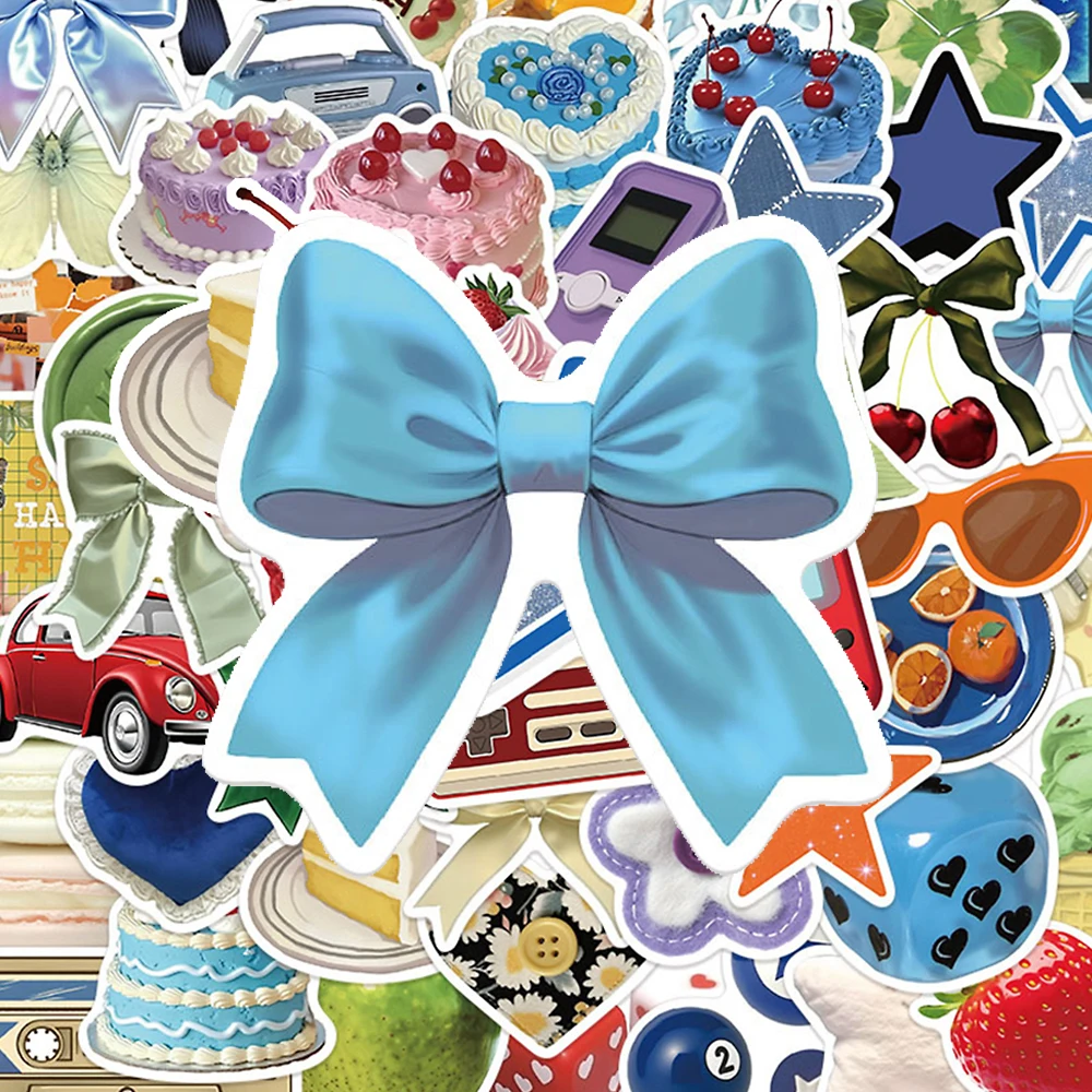 

10/30/50pcs Retro Cute Y2K Girl Graffiti Stickers INS Style Decals Toy Decorative Notebook Guitar Phone Cartoon Sticker for GIft