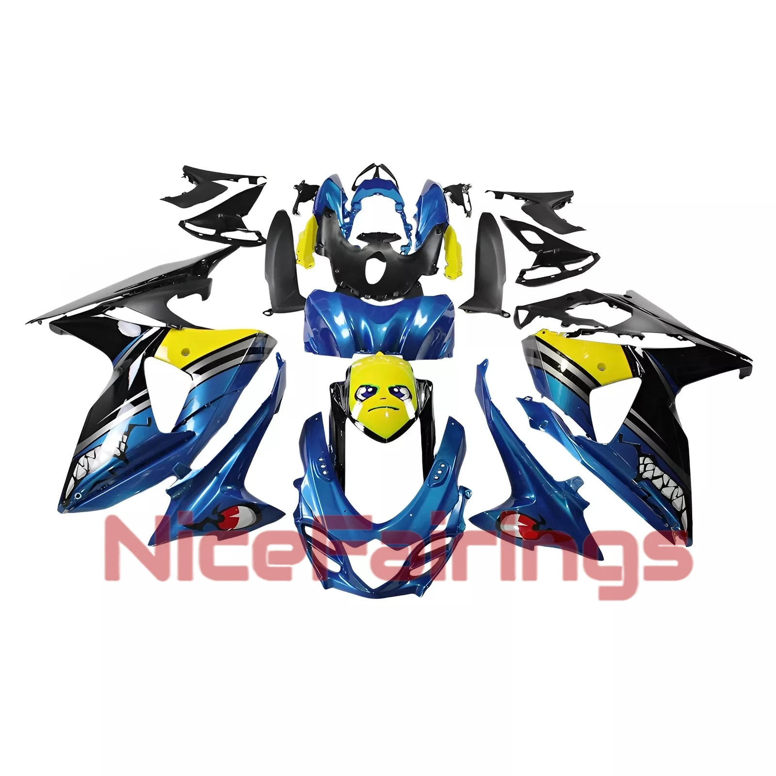 For GSXR1000 2009-2016 Body Works Cover Fairings GSXR 1000 09-16 Motorcycle Fairing Kit Injection Molding Fit