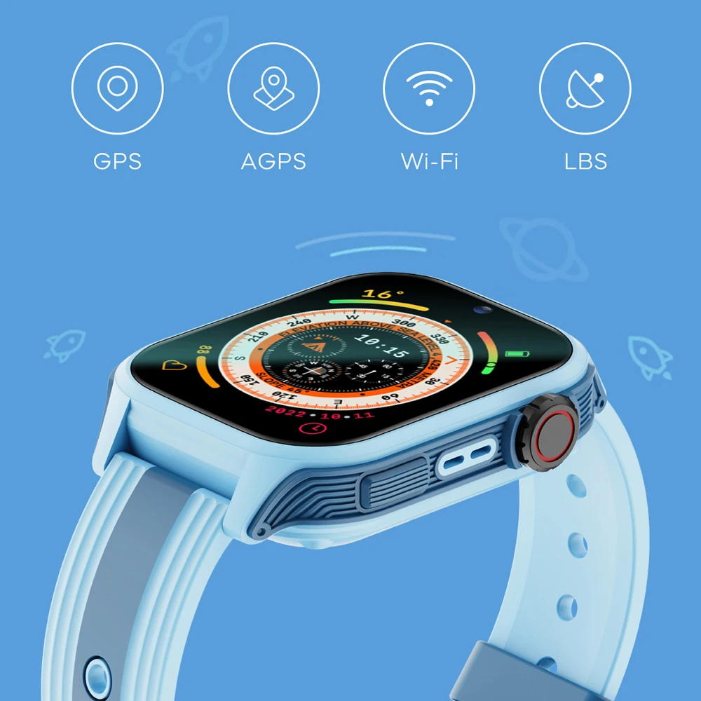 VALDUS 2025 VK36 4G الأطفال Smartwatch فيديو الدردشة 0.3 Mpix كاميرا لتحديد المواقع SOS بطاقة SIM سياج إلكتروني الاطفال Smartwatch
