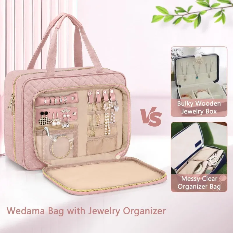 ABRT-Toiletry Bag For Women, Hanging Travel Toiletry Bag Large Makeup Bag For Travel Business Bathroom