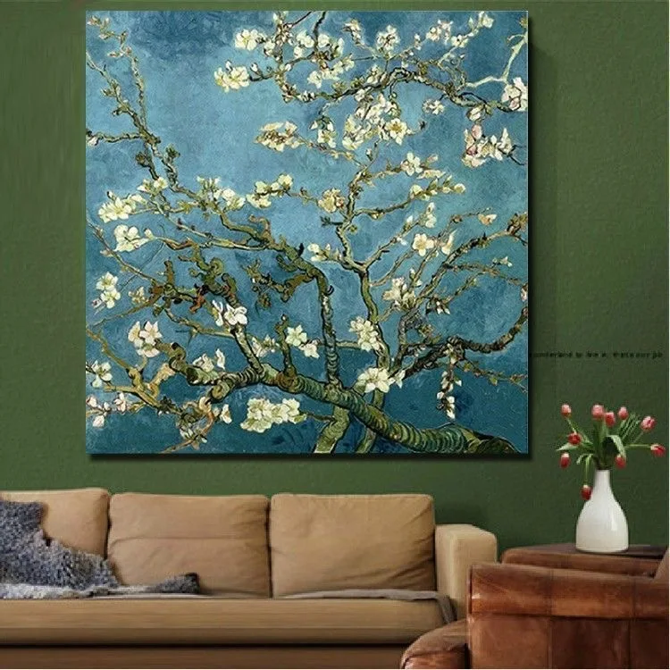 

70x70cm Kit for Needlework,DIY Cross stitch Embroidery Set, Van Gogh Apricot Floral Pattern Cross-Stitch Painting Wholesale Gift