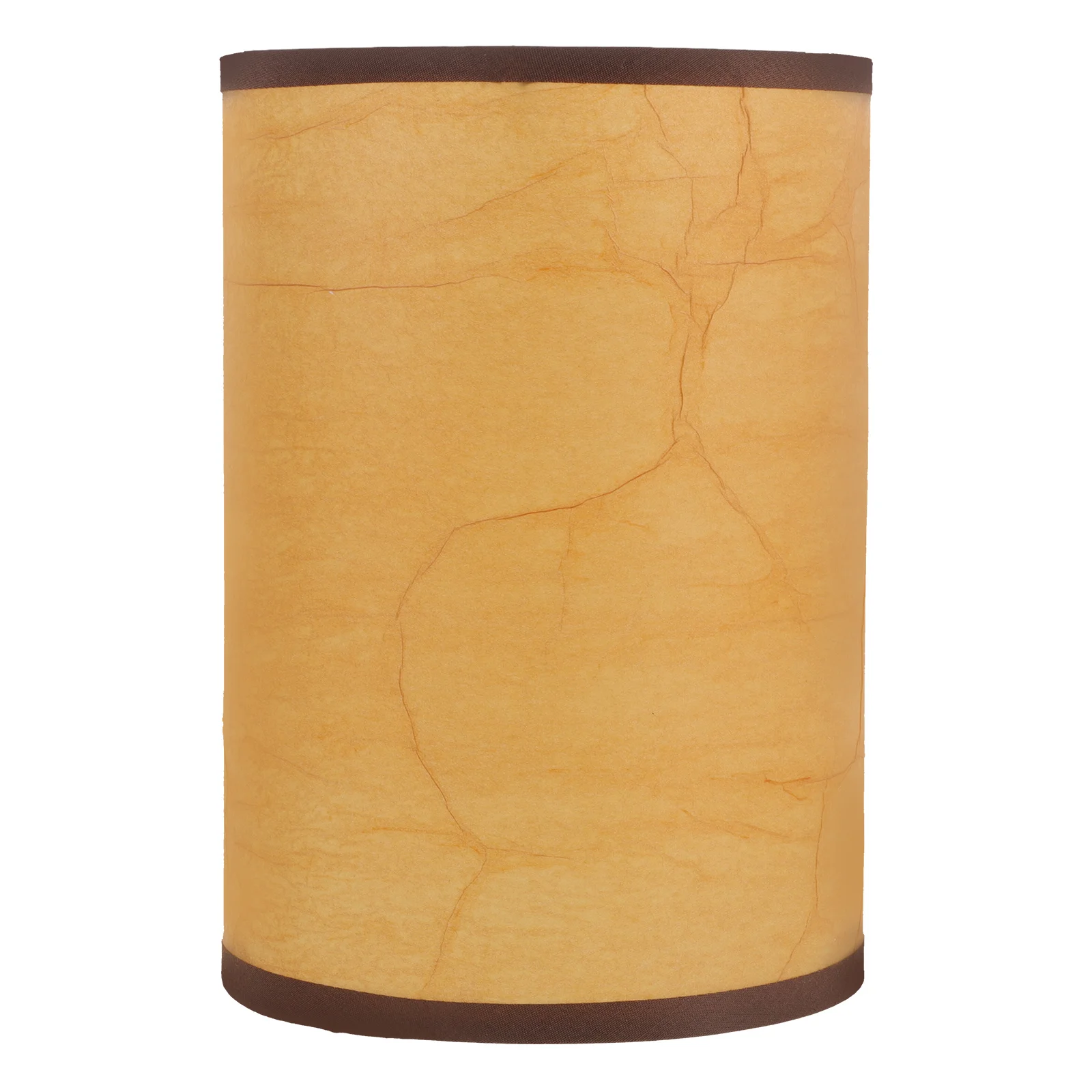 

Fabric Lampshade Cylinder Brown Office Cloth Household Bedside Lamps Warm Thick Light Bedroom Living Room Decor Rustic