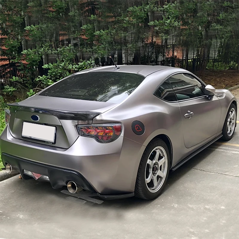 Subaru BRZ/Toyota GT86 rear trunk spoiler 2013-2021 automotive carbon fiber rear wing lip tail spoiler TRD style