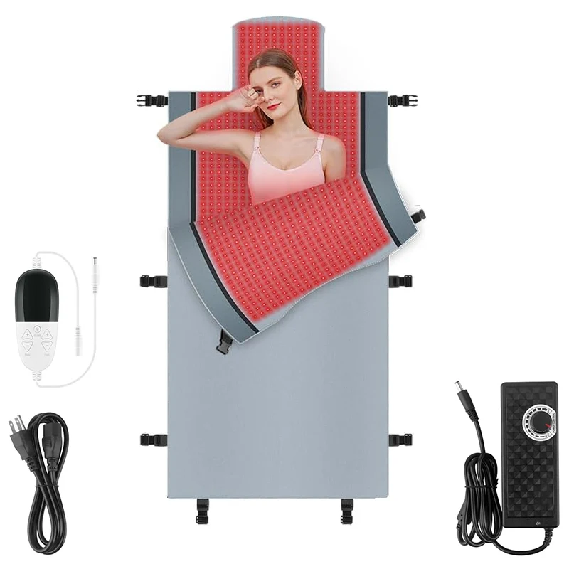 Hot selling：660nm 850nm LED Light Therapy Pad Red Light Therapy Mat for Full Body Firmness 1 MOQ Sleeping 16673278573