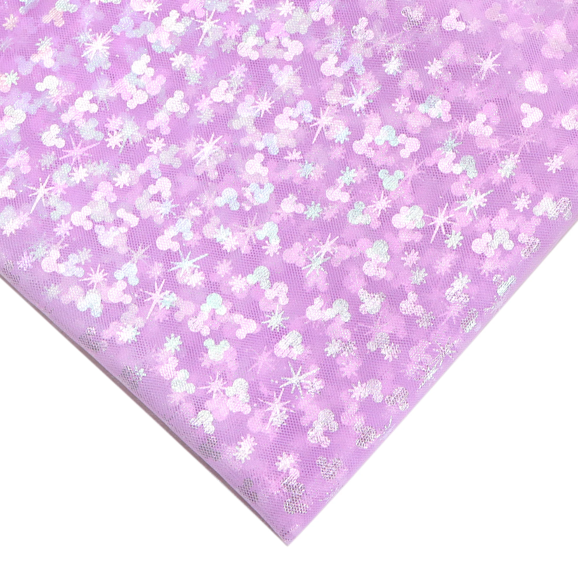 50x130 سنتيمتر قزحي الألوان ديزني ميكي احباط تول شبكة النسيج DIY بها بنفسك الملابس توتو فستان الزفاف ديكور الأورجانزا الحرف الخياطة النسيج