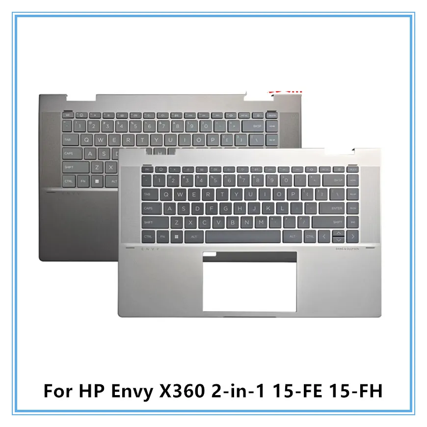

New Palmrest Backlit US Keyboard For HP Envy X360 2-in-1 15-FE 15-FH Laptop Palmrest Upper Cover with US Layout