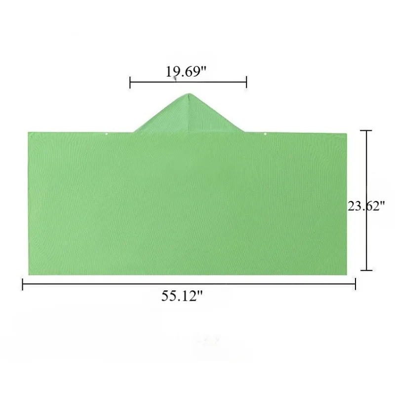 Grote, sneldrogende strandhanddoek met capuchon, UV-bescherming, verkoelende zonwerende omslagdoek_voghion.com