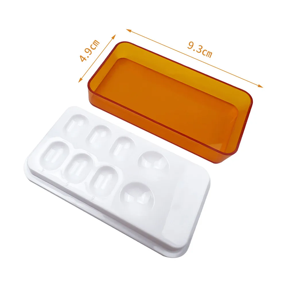 Dental Shading Light Storage Box 8 Holes Teeth Shading Light Storage Box Protector Color Toning Tools Box Dentistry Lab Products