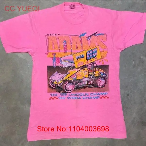 Rare! Vintage 1990 Kenny Adams / Harz Racing Sprint Car T-Shirt S-5XL Gift Fan