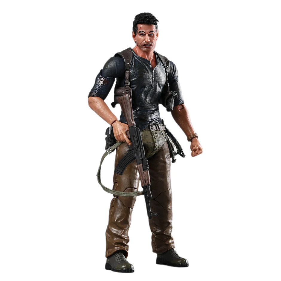 NECA Uncharted 4 A thief's end Nathan Drake Collection Action Figure PVC Model Toy Doll Figurals Gift