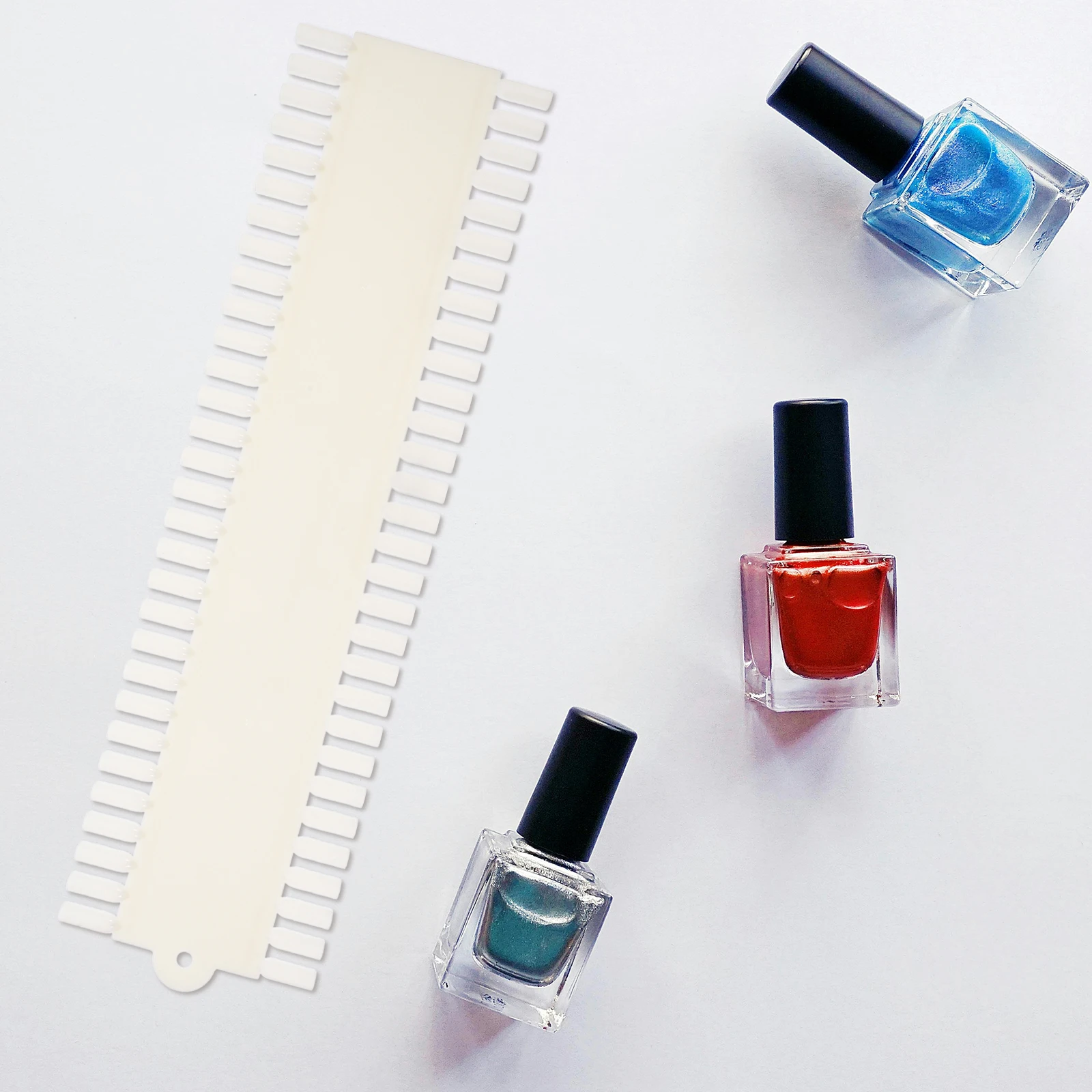

2pcs Color Display Premium Art Practice Board Polish Painting Board For Salon School Storage 60 Colors Nail Tips Palette Nail