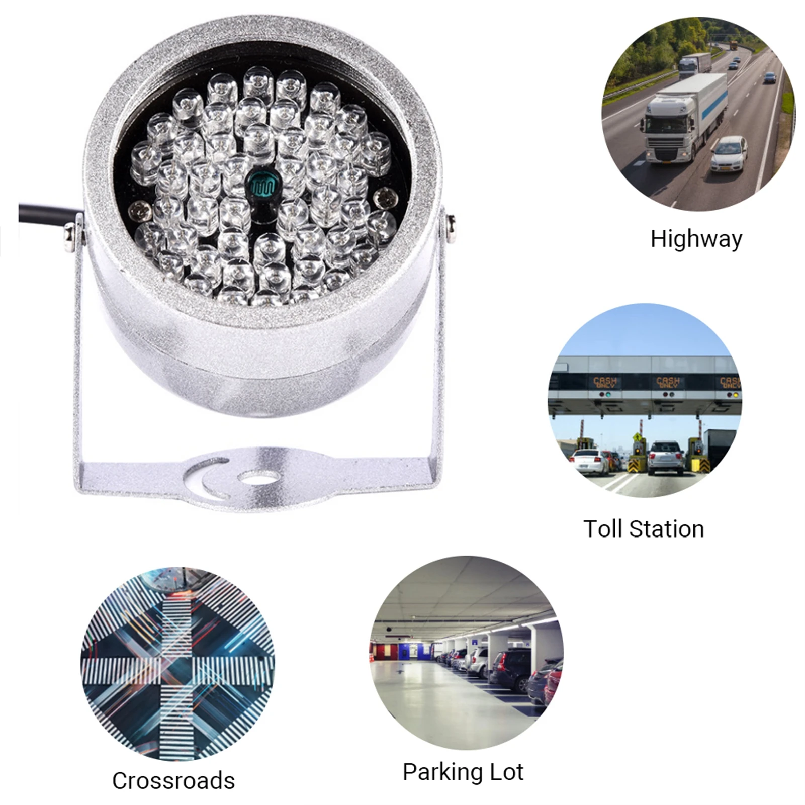 48 LED IR Illuminator Lights Infrared Night Vision Light Waterproof Infrared Night Vision Light for Security CCTV Camera
