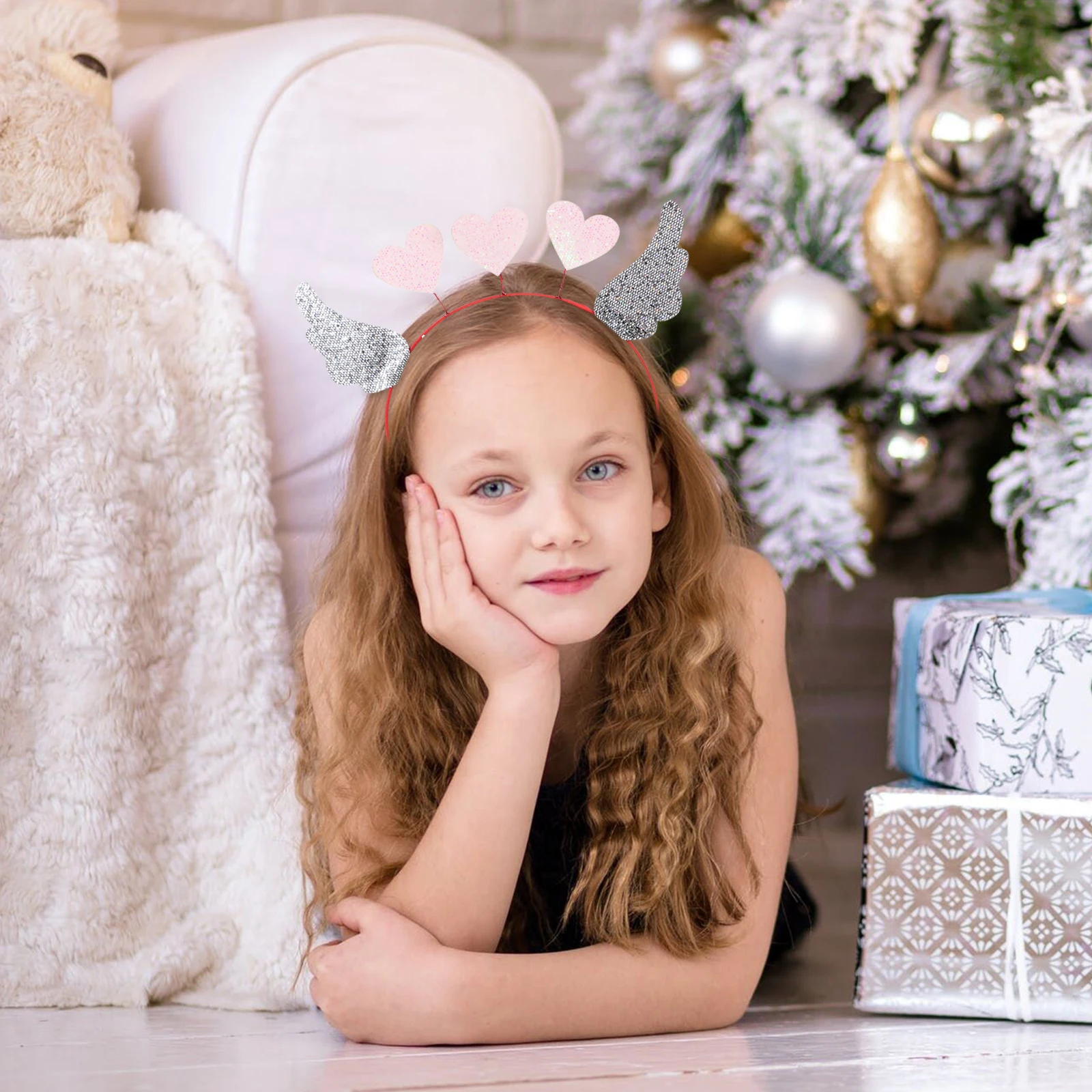 

Heart Valentine Headband Design Lightweight Adults Festival Party Hair Band Holiday Headpiece Party Supply