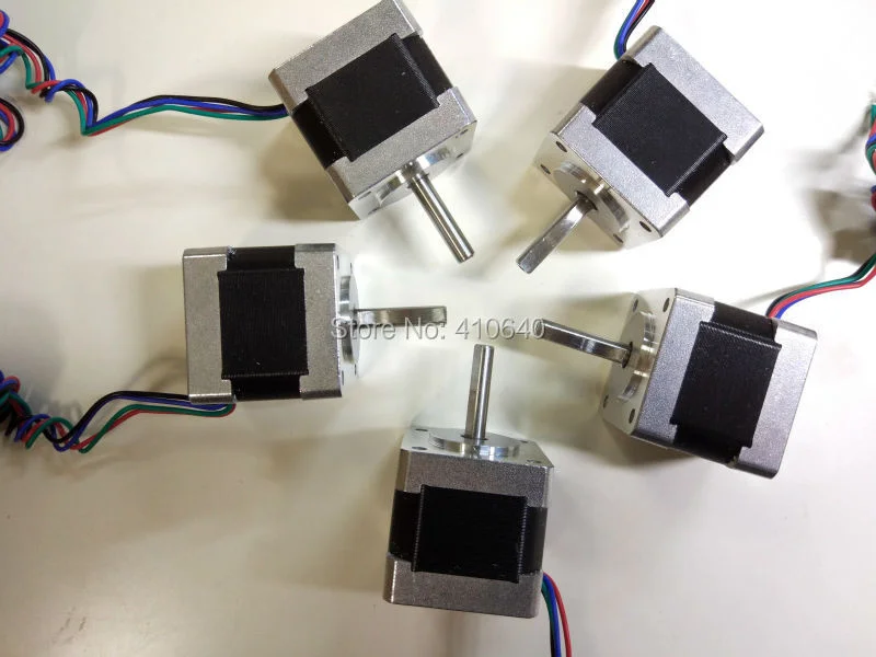 5 pieces 3D Printer Stepper Motor 14HS13-0804S L34mm Nema 14 with 1.8 deg 0.8A 18 N.cm equal to 14HY3402 and 35HS3408