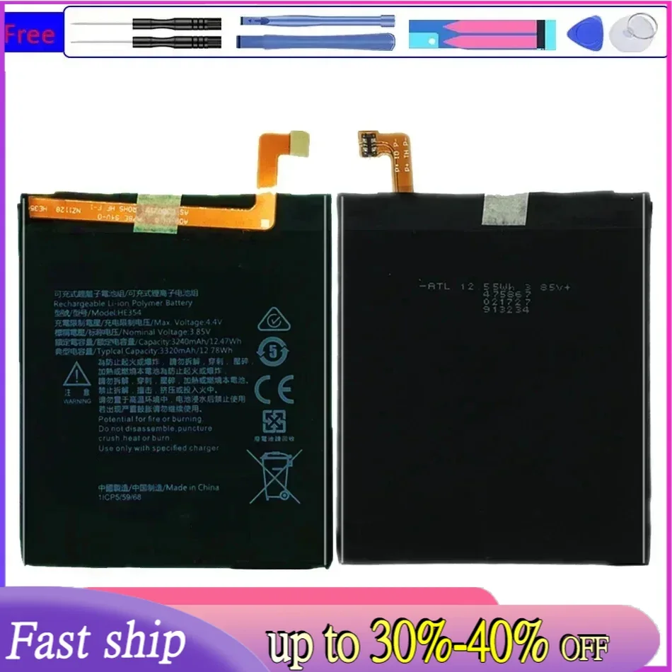 HE354 3240mAh Battery For Nokia 9 PUREVIEW Lithium Polymer Batteries