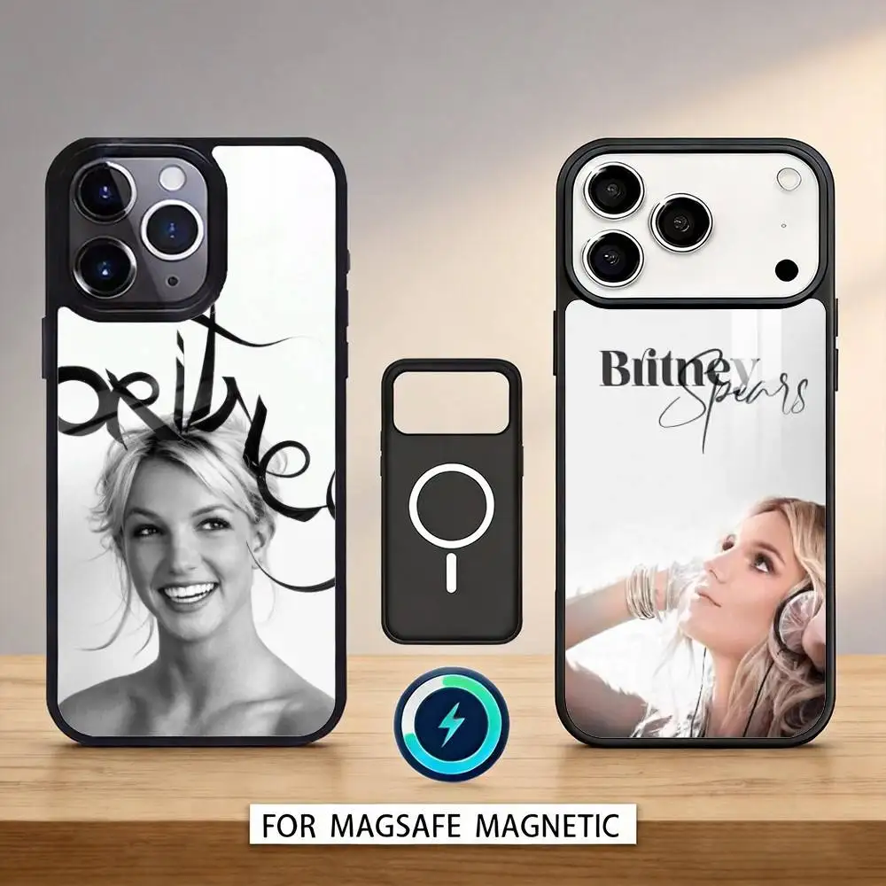 

Singer B-Britney Spears Phone Case For iPhone 17,16,15,14,13,12,Pro,Max For Magsafe Magnetic Wireless Charging
