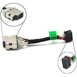 Replacement AC DC Power Jack Plug Port Socket Cable Compatible for HP 15-F 15-N 15-P 15-K 10-E 15-f 15-f009wm 15-f100dx Series