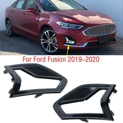 Car Front Bumper Fog Lamp Light Cover Frame Foglight Foglamp Trim Lid Bezel Grille For Ford Fusion 2019 2020