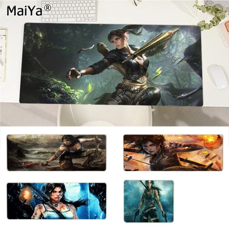 

Tomb Raider Mousepad Beautiful Durable Rubber Mouse Mat Pad Size For CSGO Game Player Desktop PC Computer Laptop