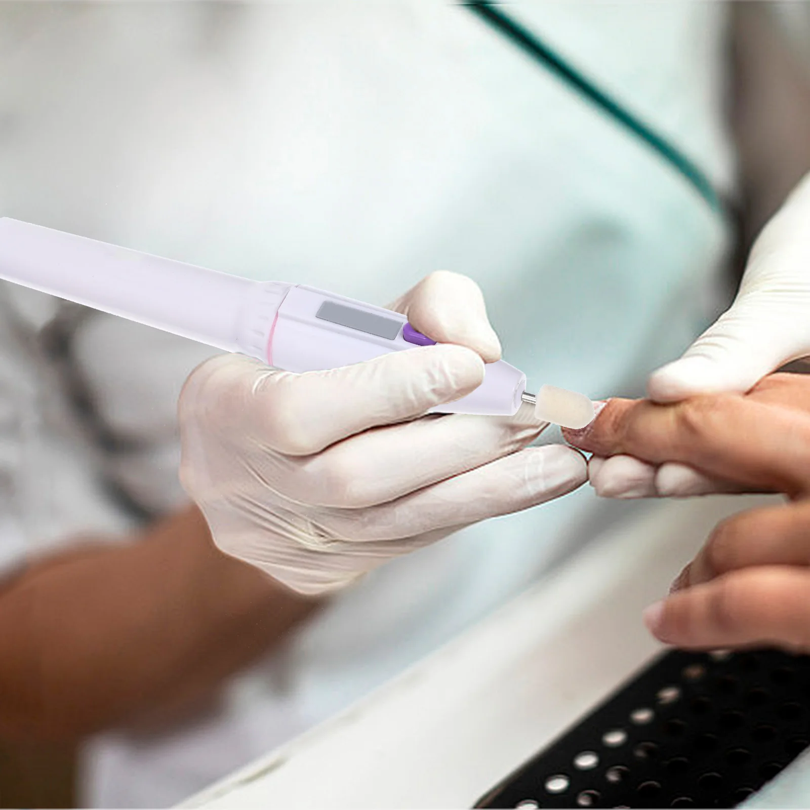 Electric Drill For Manicure Pedicure Portable Nail File With 5 Attachments Professional Nail Polisher Tool