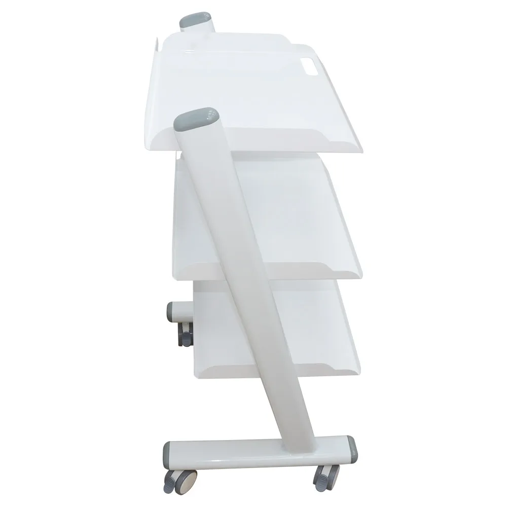 Effortlessly Organize Your Medical Supplies with our 3-Layers Cart Dental Mobile Multi-Function Rolling Trolley Built-in Socket