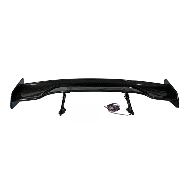 High Quality Electric Automatic Real Carbon Fiber Rear Trunk Spoiler Wing Universal For Sedans Auto Body Modification Parts