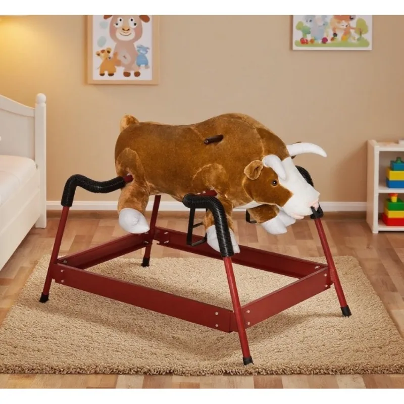 

Sturdy Spring Design For Gentle Bouncing Safe Play Gentle Bounce Motion Soft Plush Wooden Build Bouncy Fun