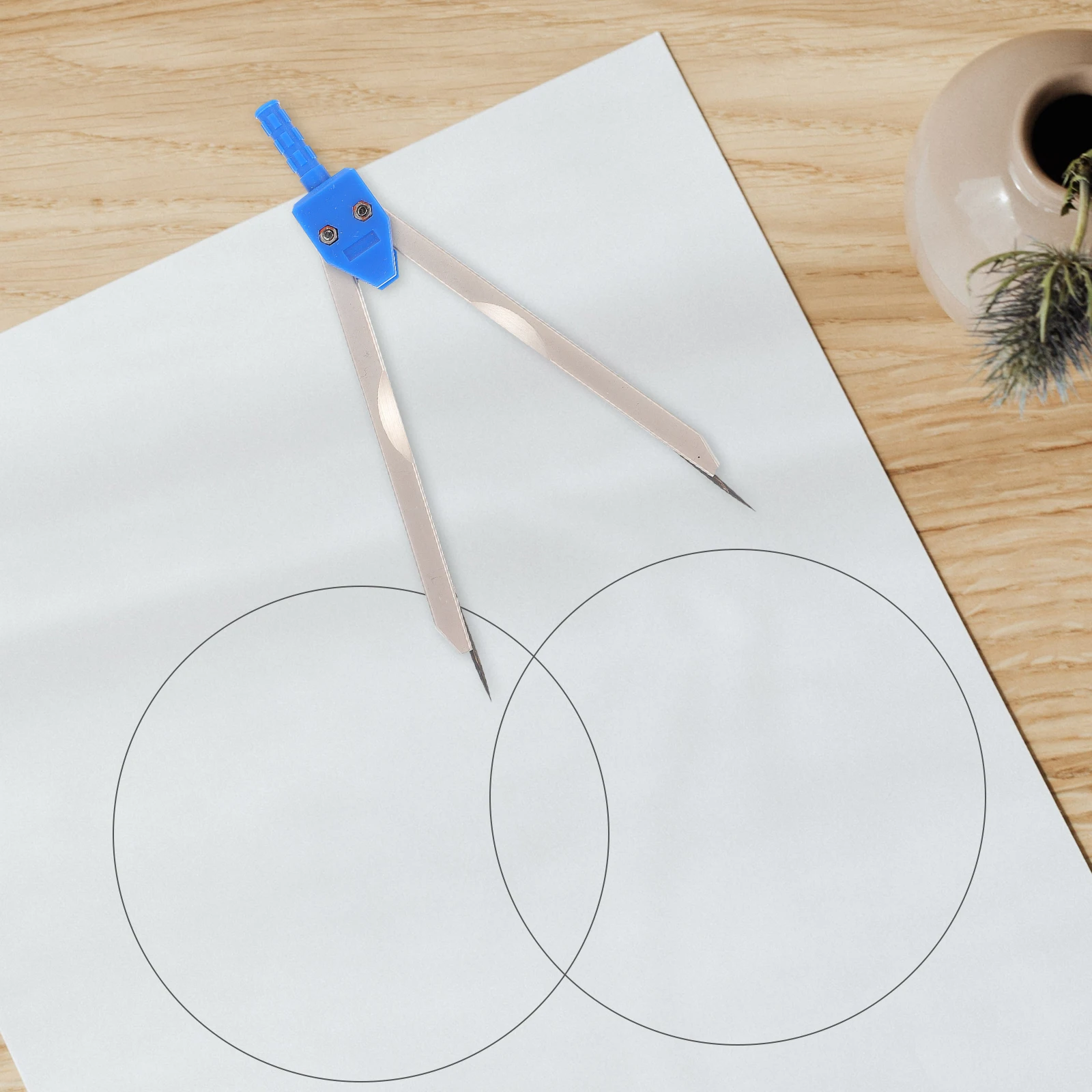 Metal Calipers Electrocardiogram Divider Small Ruler Drafting Nurse Scale Strips Protective Case Adjustable Length