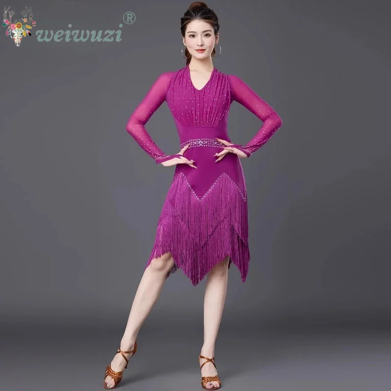 robes-de-danse-latine-pour-adultes-manches-longues-robe-a-franges-avec-diamants-costumes-de-competition-pour-femmes-valse-cha-cha-samba-rumba