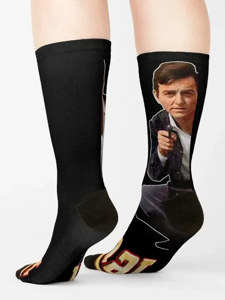 Mannix Retro Vintage 60s 70s Tribute Socks floral gift Stockings man sheer Girl'S Socks Men's