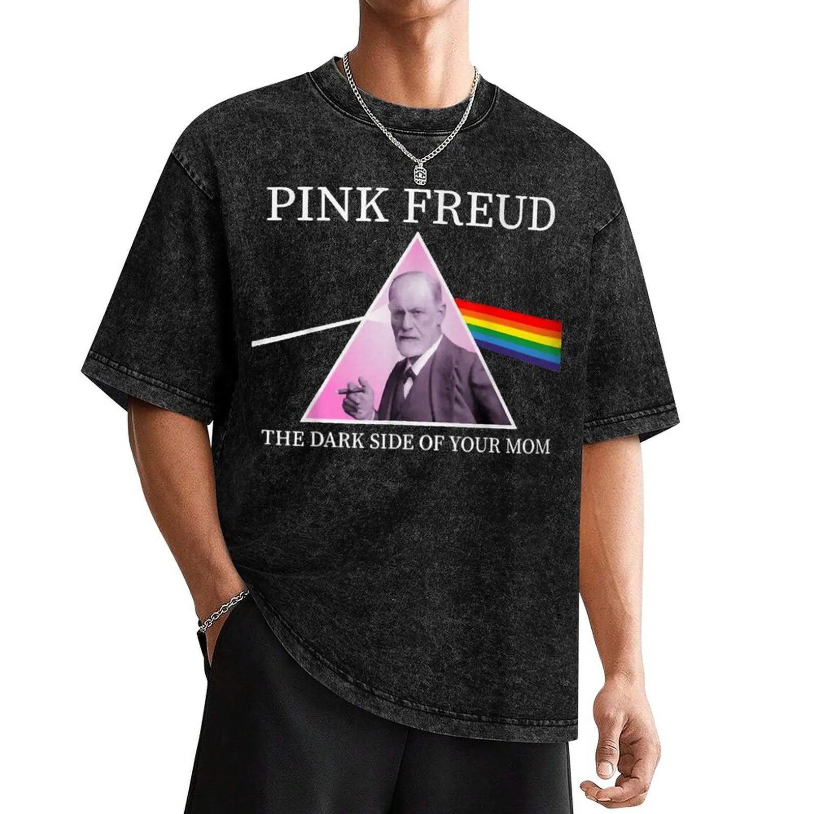 Psychology freud pink dark side of the mom freudian T-Shirt cute tops graphic shirts vintage graphic tee compression shirt men