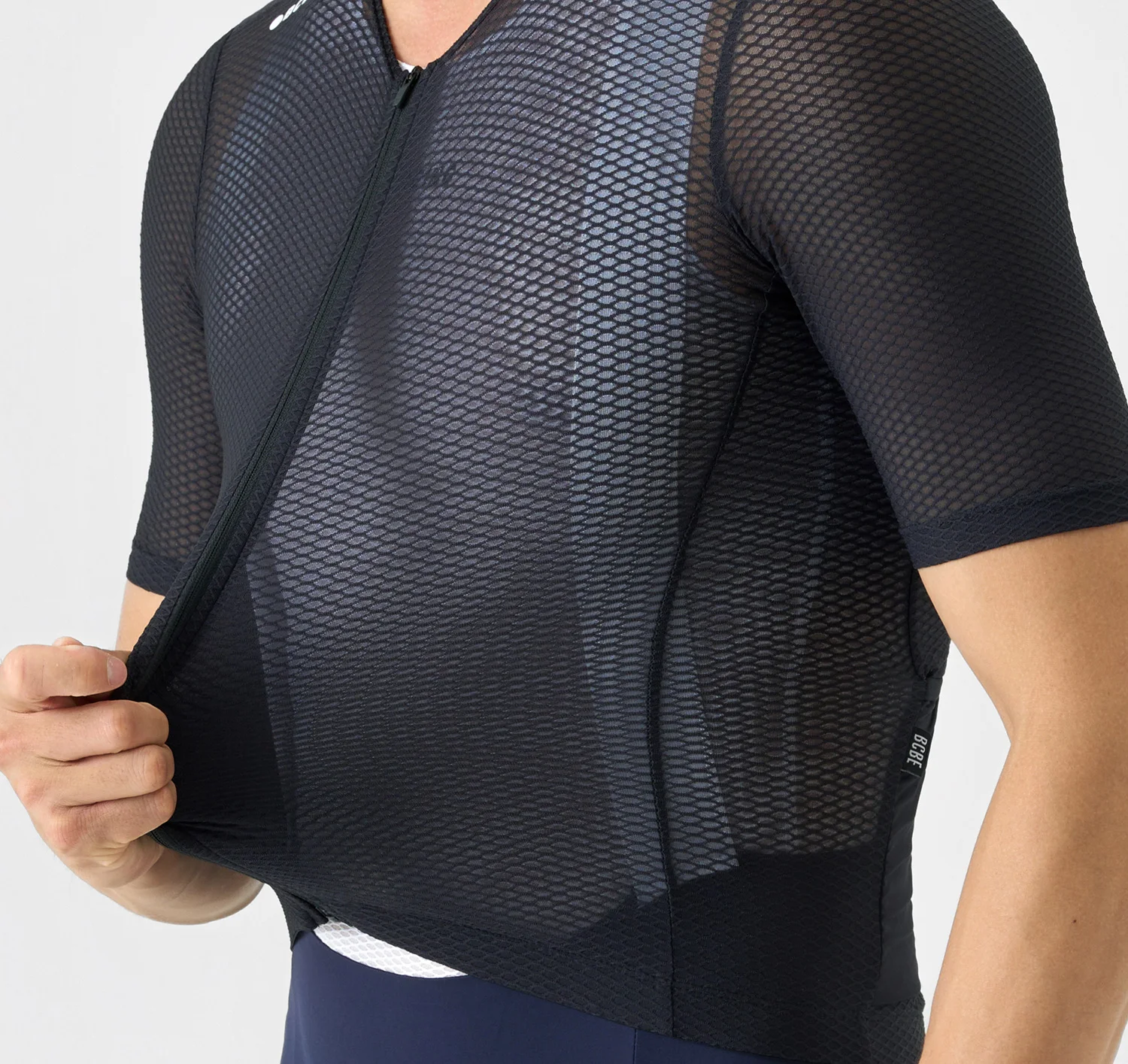 BCBE-ING Herren-Profi-Radtrikot, kurzärmelig, schmale Passform, Netzstoff, Rennrad-Shirt, Kleidung, Maillot Ciclismo Hombre, mit Taschen – Detail 5