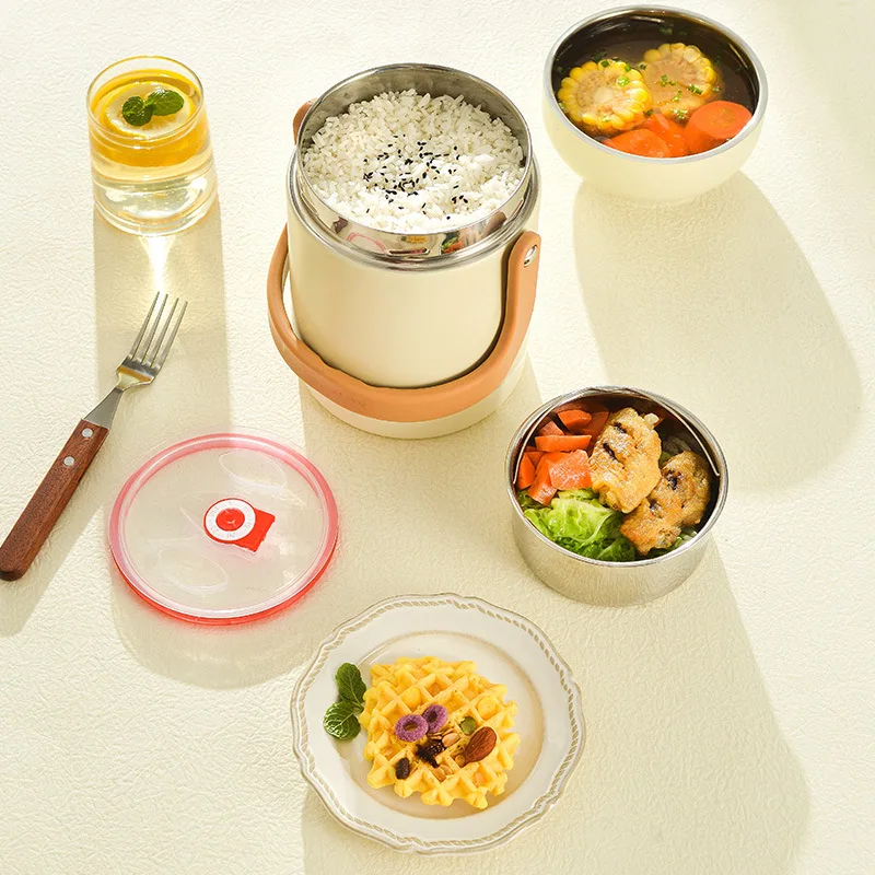 USB Electric Lunch Box Large Capacity Stainless Steel Insulation Bento for Student Office Thermal Heating Food Warmer Container view 4