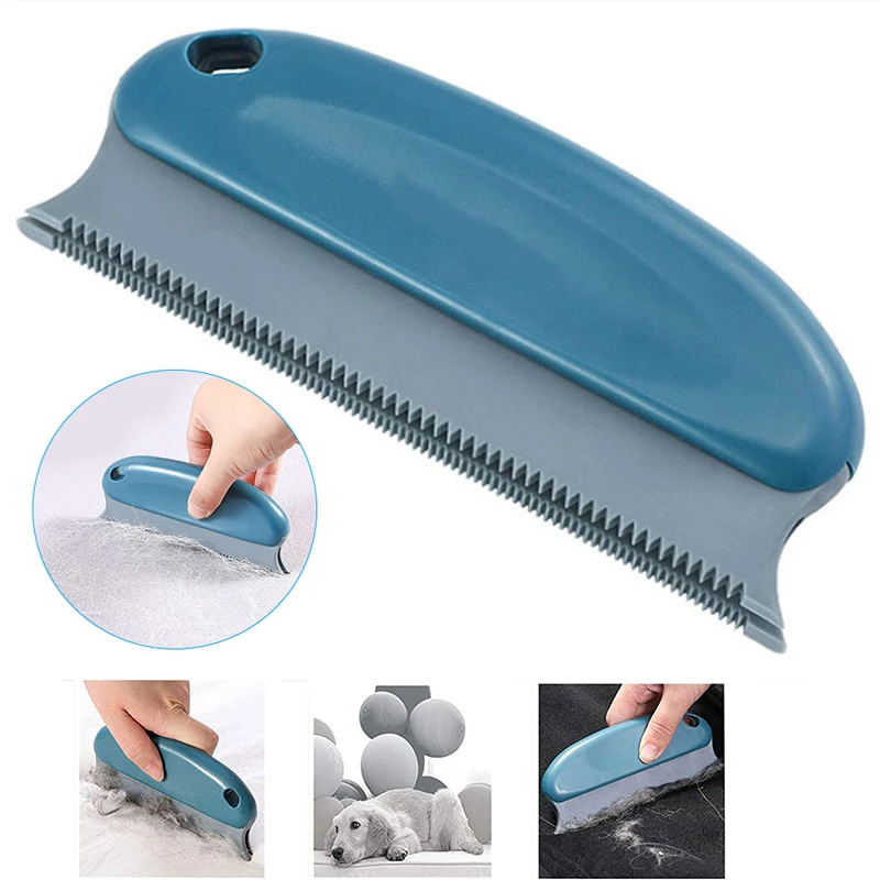 1Pc Portable Pet Hair Remover Brush Cleaning Brush Washable Pet Hair Detailer For Cars Furniture Carpets Clothes Pet Beds Chairs