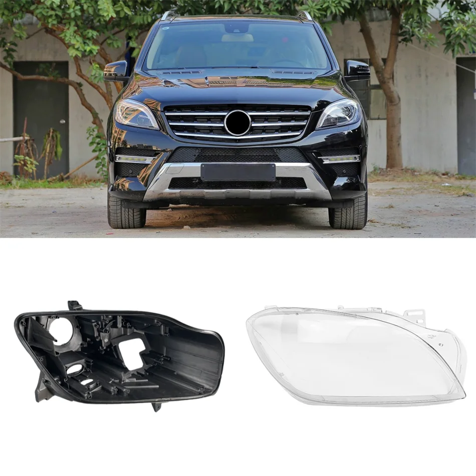 

For Mercedes Benz M Class W166 2012 2013 2014 2015 ML300 ML350 ML400 ML450 ML500 Front Headlamp Lamp Cover Car Headlight Base