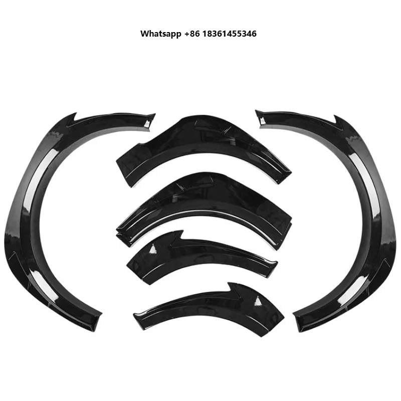 Car Accessories Black Wheel Eyebrow for New Style Front Rear Wide Fender Trim Wheel Arch Anti-Scratch
