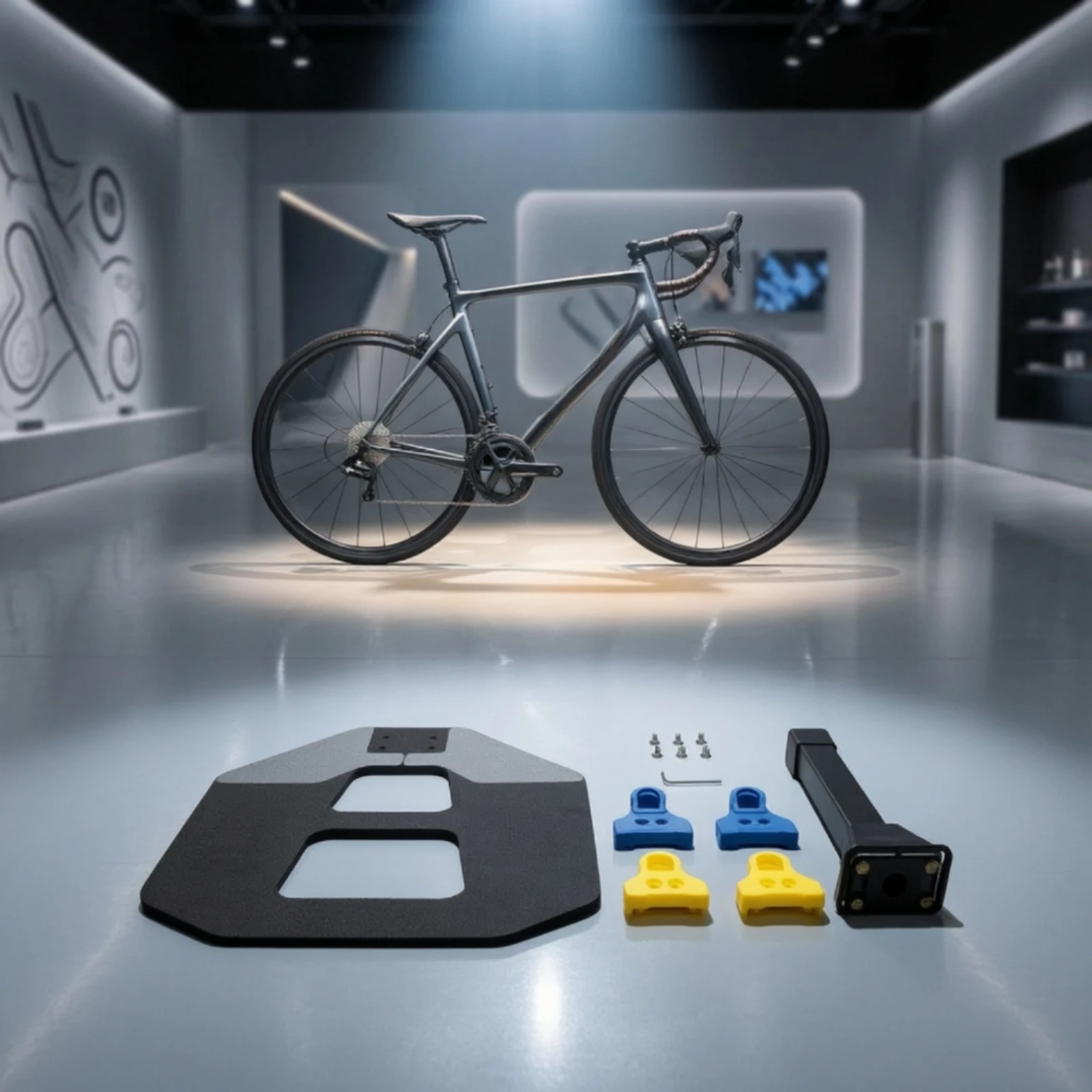 Bike Stand with Pedal Mount Space-Saving Road Bike Stand Long-Lasting Indoor for Cyclists, Garage, Apartment
