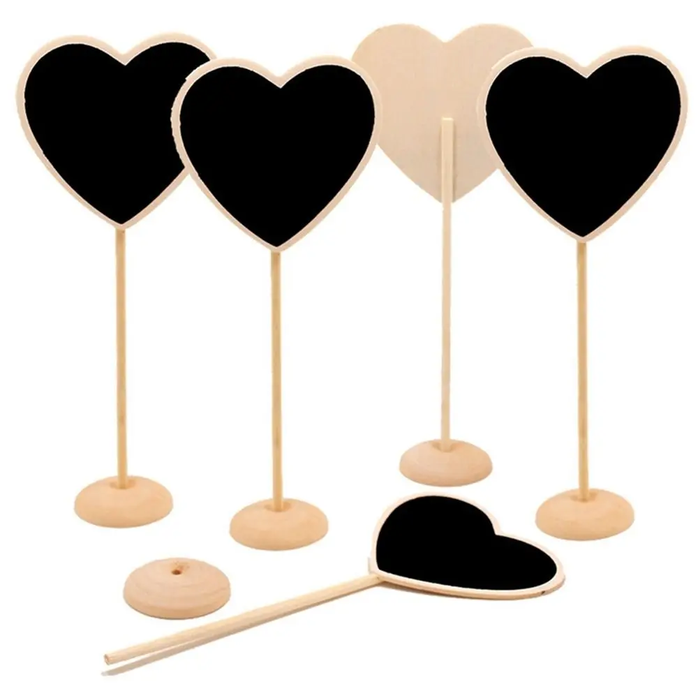 New Wooden Wood Message Board Labels Mini Table Place Card Table Decoration Creative Chalkboard Wedding Birthday Party