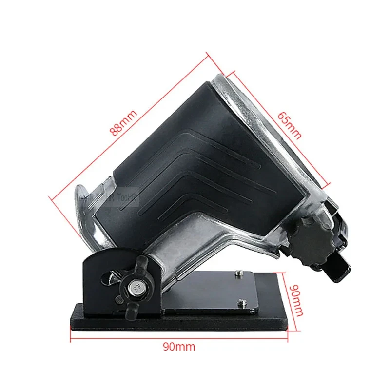 컴팩트 라우터 틸트 베이스, 45 도 각도 조절 가능, 트리머 머신 베이스, 직경 63-65mm 목공 커터 슬롯 공구