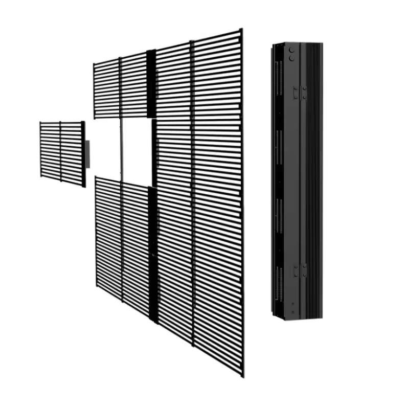 Led Holographic Invisible Transparent Screen Install on Glass Player 3d Video Led Film Screen Led Flexible Film Screen