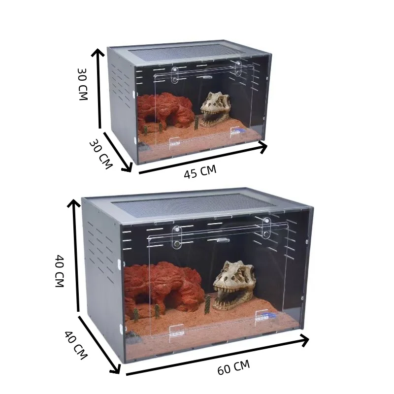 

Customizable PVC & Acrylic Spliced Reptile Breeding Cage Packed in Box