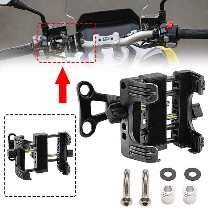 

Handlebar Cellphone Mount GPS Base Bracket Frame For Harley Sportster XL Dyna Softail Touring Motorcycle Phone Navigation Holder
