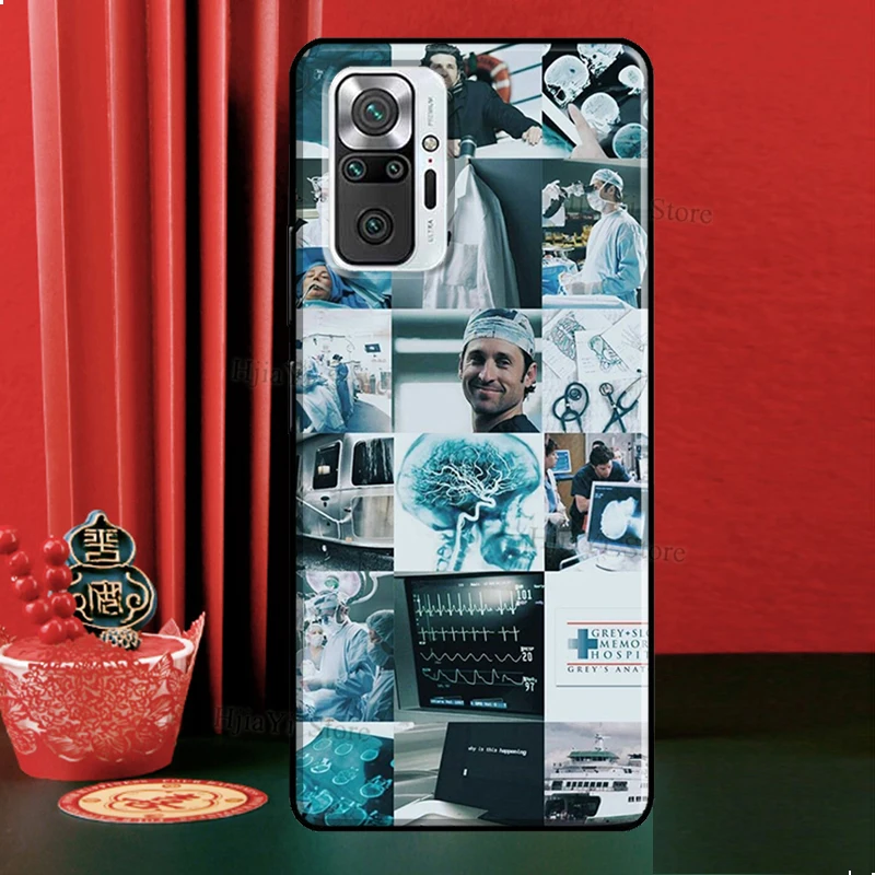 Greys Anatomy Case For Xiaomi Redmi Note 12 Pro 11 9 8 10 Pro 9S 10S 11S 12S Redmi 12C 9C 10A 10C Cover