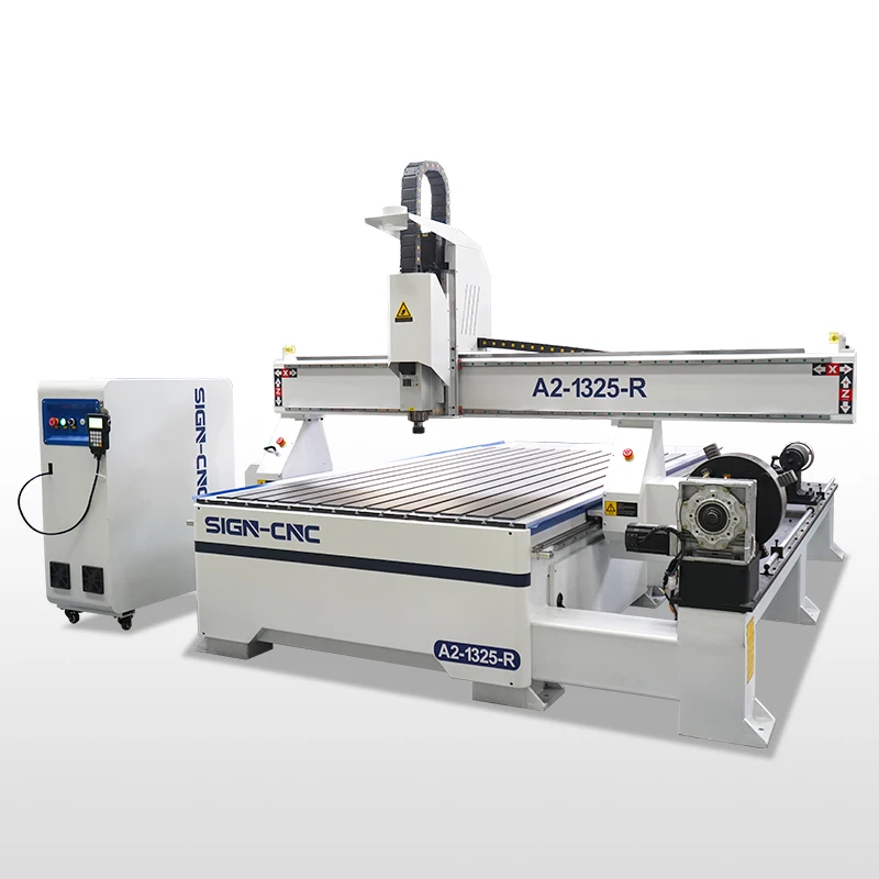 Best Cnc Router Hine Rotary Wood Price Woodworking For Furniture In China 1325 With 4 Axis 300Mm