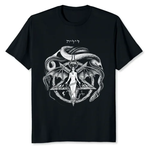 NEW LIMITED Lilith Female Devil Pagan Ouroboros T-Shirt