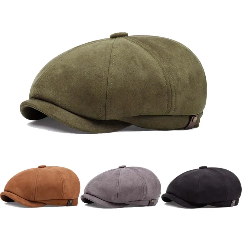 موضة موزع الصحف قبعة الرجال القطن قبعة 8 لوحة قبعة بيكر قبعات الرجعية غاتسبي القبعات البريطانية بيكي بليندر قبعة قبعة Gorras Hombre