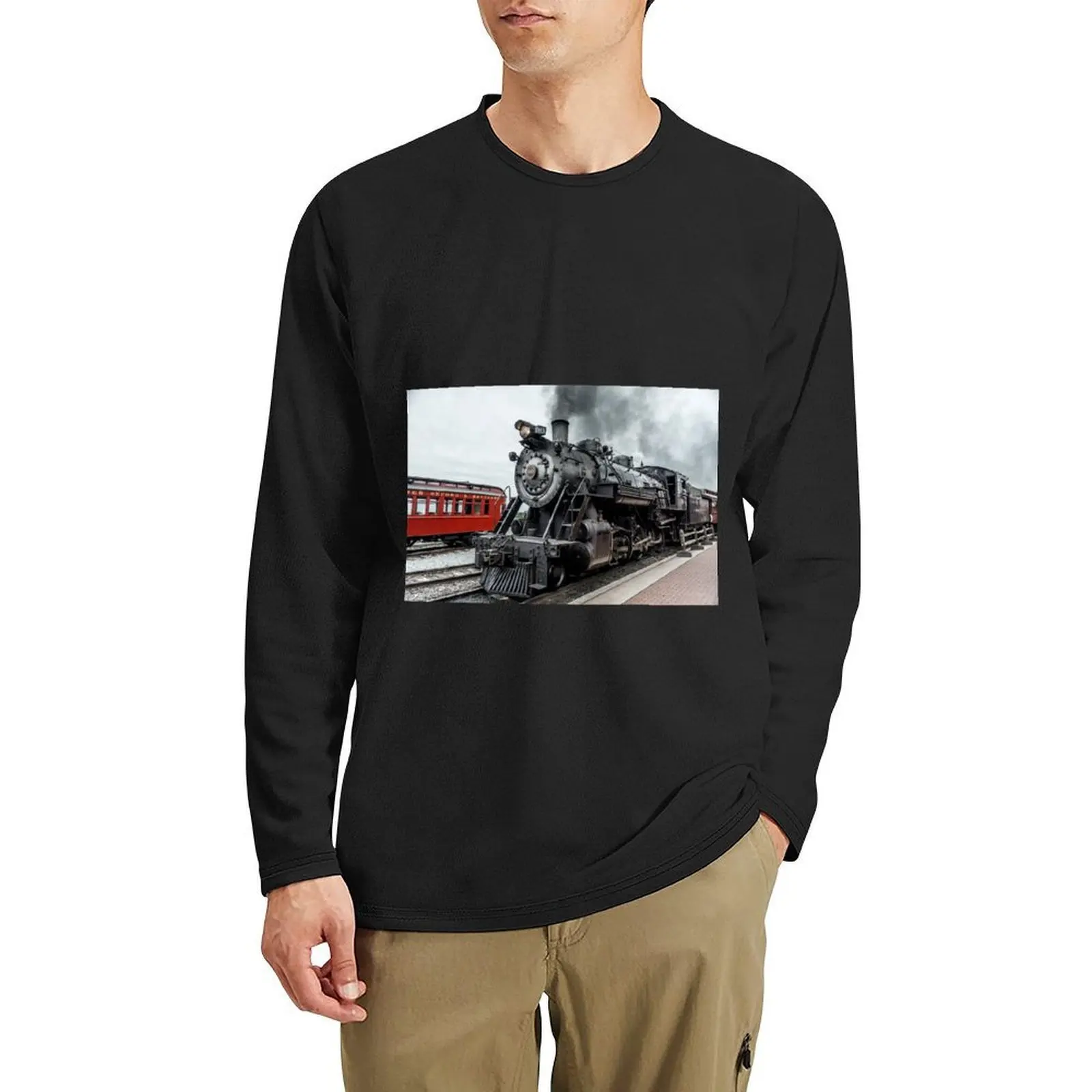 

Strasburg Locomotive Long T-Shirt plain t-shirt sweat shirt sublime t shirt animal print shirt for boys clothes for men